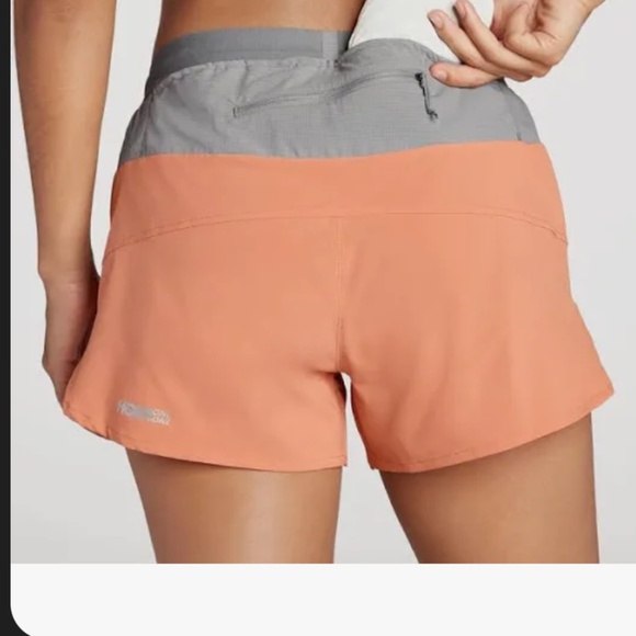 HokA One One SG Trail Short S Pockets Sun Baked Peach Run - Picture 3 of 10